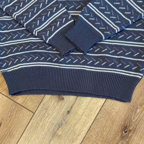Vintage Tournament by Arrow Geometric Knit Sweater Men's Large - Picture 5 of 9